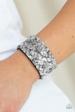 Paparazzi Starry Sequins - Silver Wrap Bracelet