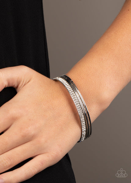 Paparazzi Heap It On - White Bracelet