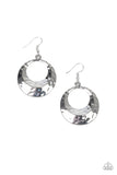 Paparazzi Savory Shimmer - Silver Earrings