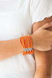 Paparazzi Outback Odyssey - Orange Bracelet