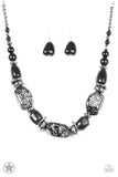 Paparazzi In Good Glazes - Black Necklace