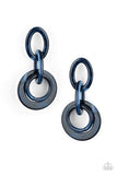 Paparazzi Havana HAUTE Spot - Blue Earrings