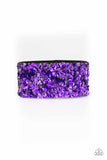 Paparazzi Starry Sequins - Purple Wrap Bracelet