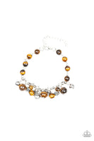 Paparazzi Glossy Glow - Brown Bracelet