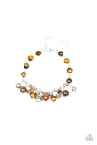 Paparazzi Glossy Glow - Brown Bracelet