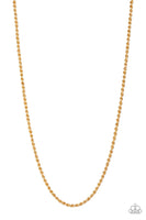 Paparazzi Jump Street - Gold Men’s Necklace