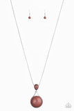 Paparazzi Desert Pools - Brown Necklace