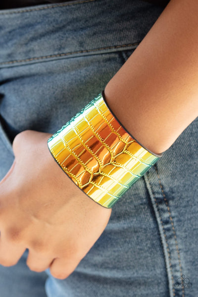 Paparazzi Chroma Croc - Multi Wrap Bracelet