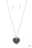 Paparazzi Doting Devotion - White Necklace