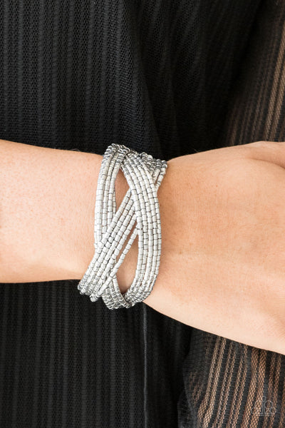 Paparazzi Shooting Stars - Silver Bracelet
