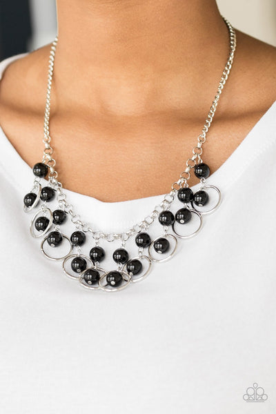 Paparazzi Really Rococo - Black Necklace