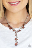 Paparazzi Crystal Couture - Brown Necklace
