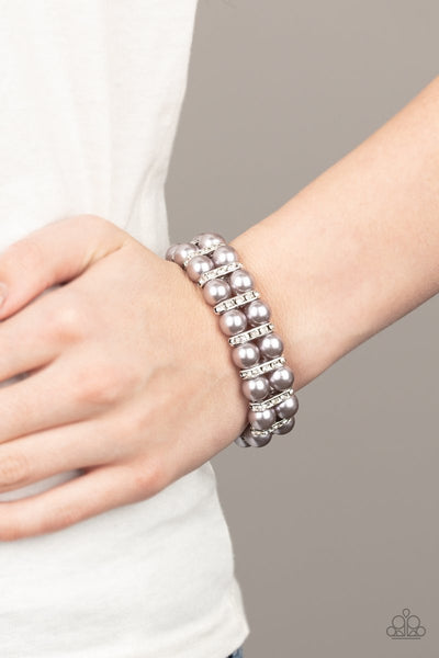 Paparazzi Glowing Glam - Silver Bracelet