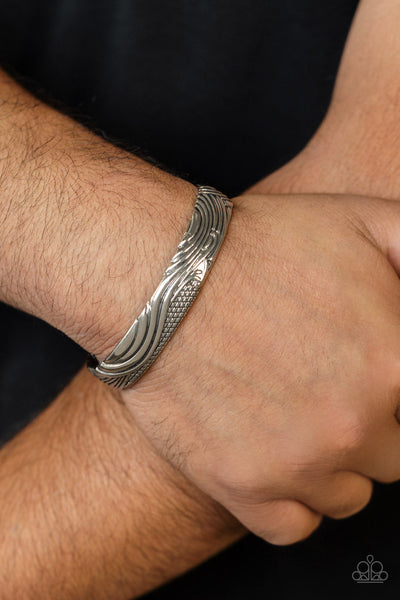 Paparazzi Tidal Trek - Silver Men’s Bracelet