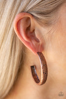Paparazzi Rustic Revolution - Copper Hoop Earrings