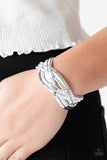 Paparazzi Looking For Trouble - White Wrap Bracelet