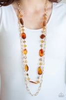 Paparazzi Colorful Couture - Brown Necklace