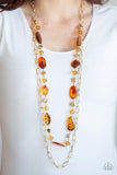 Paparazzi Colorful Couture - Brown Necklace