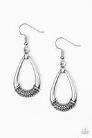 Paparazzi Trending Texture - Silver Earrings