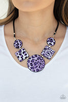 Paparazzi Here Kitty Kitty - Purple Necklace