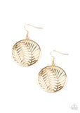Paparazzi Palm Perfection - Gold Earrings