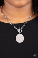Paparazzi Tag Out - Silver Necklace
