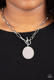Paparazzi Tag Out - Silver Necklace