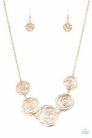 Paparazzi Rosy Rosette & Beat Around The ROSEBUSH - Gold Set