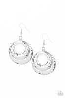 Paparazzi Perfectly Imperfect - Silver Earrings
