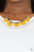 Paparazzi Mermaid Oasis - Yellow Necklace