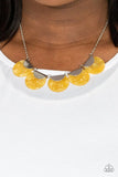 Paparazzi Mermaid Oasis - Yellow Necklace
