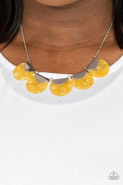 Paparazzi Mermaid Oasis - Yellow Necklace