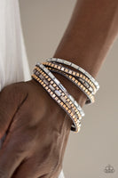 Paparazzi This Time With Attitude - Silver Wrap Bracelet