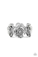 Paparazzi Floral Flamboyancy - White Bracelet