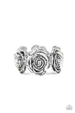 Paparazzi Floral Flamboyancy - White Bracelet