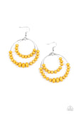 Paparazzi Paradise Party - Yellow Earrings
