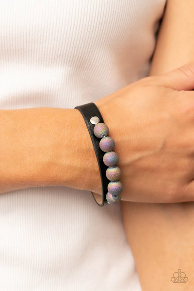 Paparazzi Saturn Safari - Black Urban Bracelet