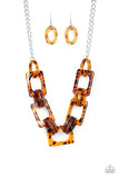 Paparazzi Sizzle Sizzle - Brown Necklace