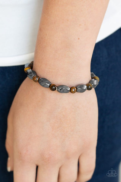 Paparazzi To Each Their Own - Brown Urban Bracelet