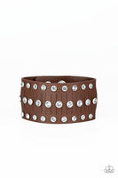 Paparazzi Now Taking The Stage - Brown Wrap Bracelet