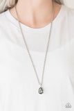 Paparazzi Million Dollar Drop - Silver Necklace