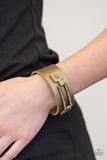 Paparazzi Street Glam - Brass Wrap Bracelet