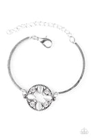 Paparazzi A MOONWALK In The Park - White Bracelet