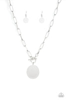 Paparazzi Tag Out - Silver Necklace