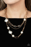 Paparazzi Modern Innovation - Gold Necklace