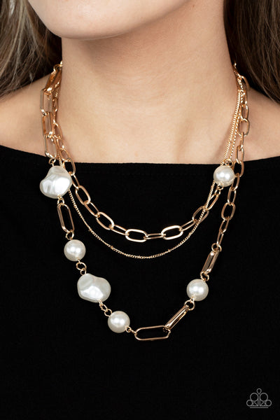 Paparazzi Modern Innovation - Gold Necklace
