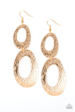 Paparazzi Ive SHEEN It All - Gold Earrings