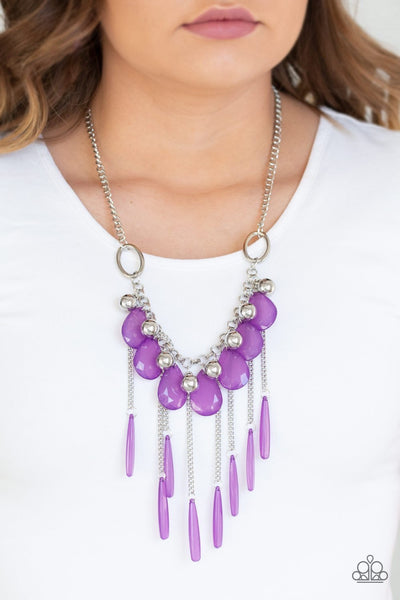 Paparazzi Roaring Riviera - Purple Necklace