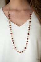 Paparazzi Pristine Prestige - Brown Necklace