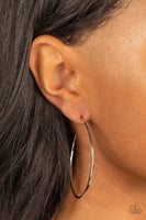 Paparazzi Can I Get a HOOP HOOP - Silver Hoop Earrings